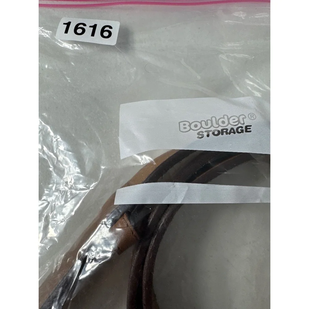 Schmidt Workwear Mens 44 Brown Genuine Cowhide Leather Hidden Buckle Belt 1.5